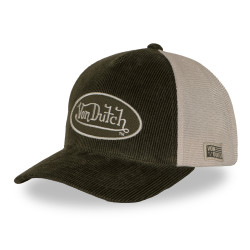 Casquette baseball premium en velours côtelé avec patch B47