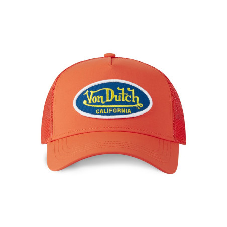 Casquette trucker avec filet effet satiné et patch Poly