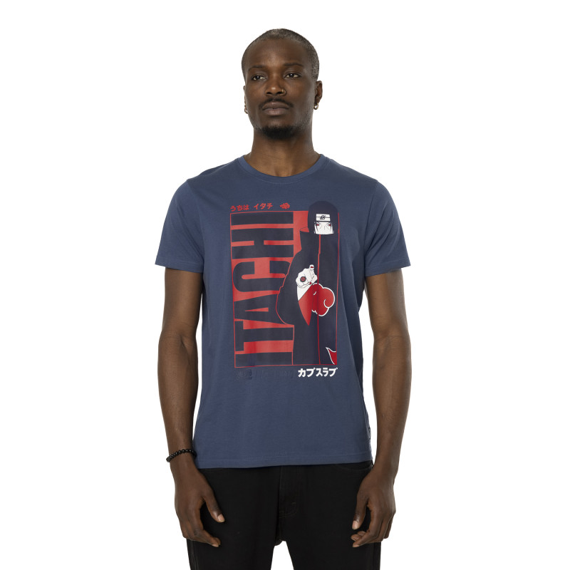 T-shirt en coton homme regular fit avec print Naruto Shippuden Itachi