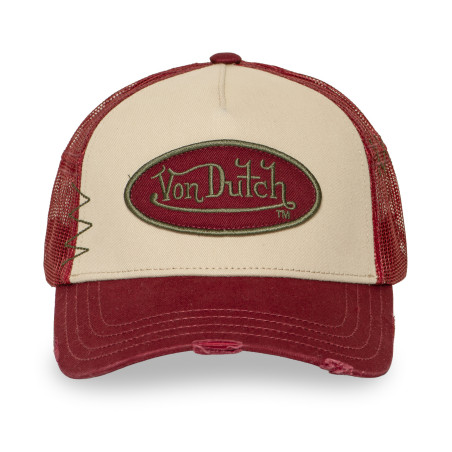 Casquette trucker avec filet effet usé avec filet et patch Used16