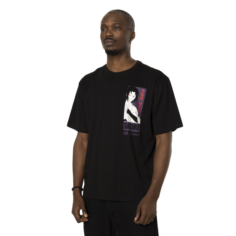 T-shirt en coton homme relax fit avec print Naruto Shippuden Sasuke T-shirt en coton homme relax fit avec print Naruto Shippuden Sasuke