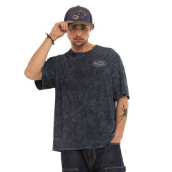 T-shirt homme col rond relax fit acid wash Pass