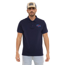 Polo homme maille piquée avec broderie East