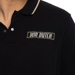 Polo homme maille piquée avec patchs et print dos MC29
