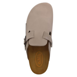 Mules homme dessus cuir avec patchs Vabex