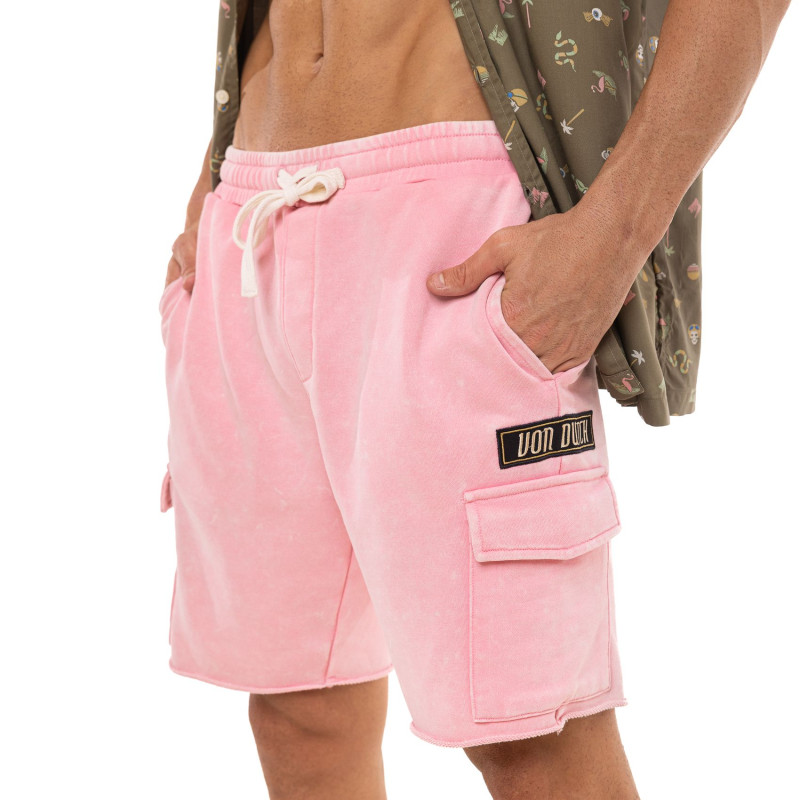 Bermuda cargo homme en french terry acid wash Vlad