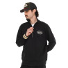 Sweat col montant en molleton avec écusson Alec