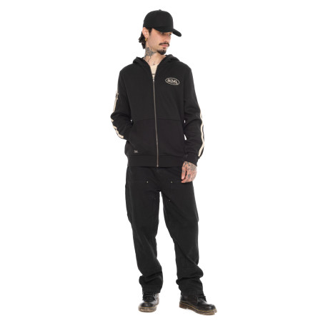 Sweat à capuche en molleton avec broderie Izan