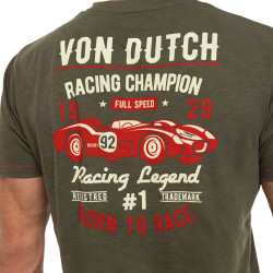 T-shirt homme col rond regular fit slub en jersey Champion