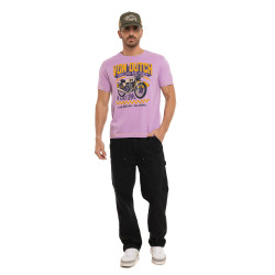 T-shirt homme regular fit col rond en Slub jersey Event
