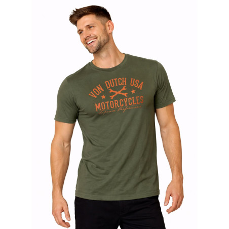 T-shirt homme col rond en jersey 140grm imprimé devant Log5