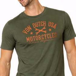 T-shirt homme col rond en jersey 140grm imprimé devant Log5
