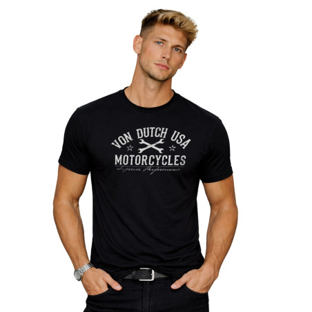T-shirt homme col rond en jersey 140grm imprimé devant Log5