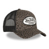 Casquette baseball avec filet et imprimé Peau de bête
