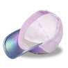 Casquette baseball avec filet effet brillant Holographique