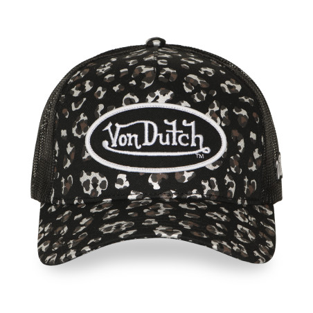 Casquette baseball avec filet et patch Leopard Foil