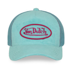 Casquette trucker en velours avec filet et badge Kylie