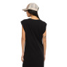 Robe longue col rond sans manches avec print devant South
