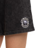 Short femme uni acid wash lien de serrage et patch côté Palm Paradise