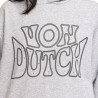 Sweat à capuche femme relax fit avec imprimé Puff et Strass Chain