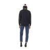 Sweat femme uni avec cold rond et patch