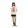 T-shirt femme col rond regular avec print devant et dos Devil