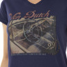 Tee shirt femme avec col rond et print Vintage