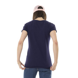 Tee shirt femme avec col rond et print Vintage