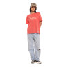 T-shirt femme regular col rond print devant Wash
