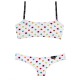 Maillot De Bain Girlz Pois sur Blanc