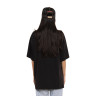 T-shirt femme relax fit col rond print devant Wolf