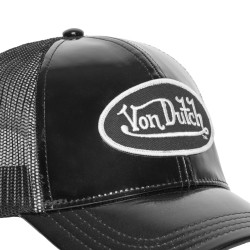 Casquette baseball avec filet en vinyl brillant avec écusson Shiny