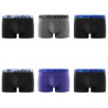 Lot de 6 boxers homme en coton ceinture subli Force