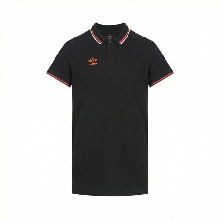 Polo homme bicolore en coton pique avec logo brodé 806450