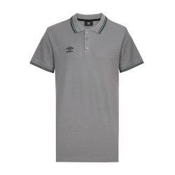 Polo homme bicolore en coton pique avec logo brodé 806451