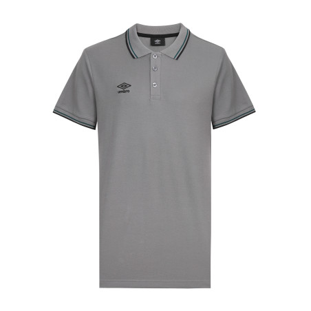 Polo homme bicolore en coton pique avec logo brodé 806451