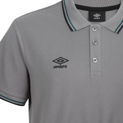 Polo homme bicolore en coton pique avec logo brodé 806451