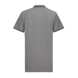 Polo homme bicolore en coton pique avec logo brodé 806451