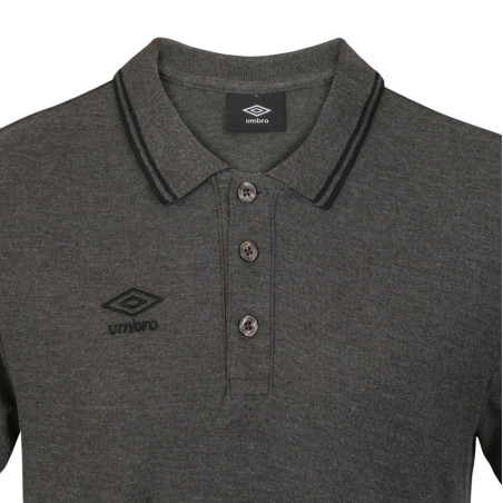 Polo homme bicolore en coton pique avec logo brodé 806451