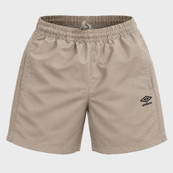 Short de sport homme avec poches zippées et logo thermocollé 484500
