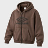 Sweat zippé à capuche homme maille de coton lavé 375GSM SC Washed Zip