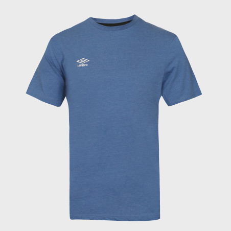 T-shirt homme uni col rond regular en coton avec logo brodé 618290