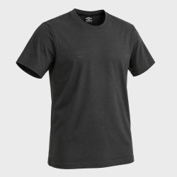 T-shirt homme uni col rond regular en coton avec logo brodé 618290