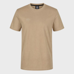 T-shirt homme uni col rond regular en coton avec logo brodé 618290