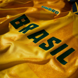 Maillot de foot oversize en jersey épais col V Brasil 56158U-6UQ
