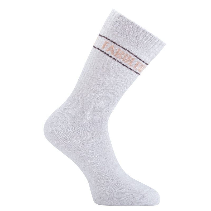 Lot de 2 paires de chaussettes homme type tennis Fabuleux/Beau Gosse