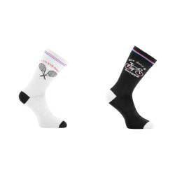 Lot de 2 Paires de chaussettes de ville homme Tennis & Vélo