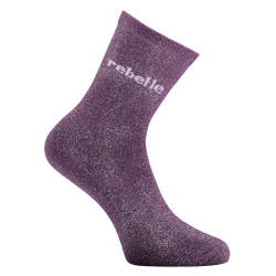 Lot de 6 Paires de chaussettes femme à paillettes soft Pépite