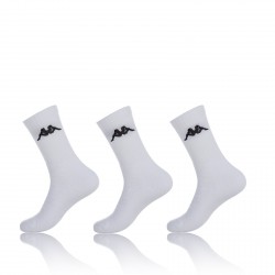 Lot de 3 paires de chaussettes Tennis Homme KAPPA blanches