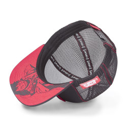 Casquette snapback visière plate avec filet One Piece Luffy